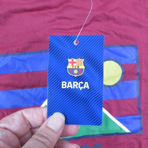 FC Barcelona Shirt Mens Small Red Soccer Short Sleeve Graphic Tee FCB NWT - Picture 9 of 15